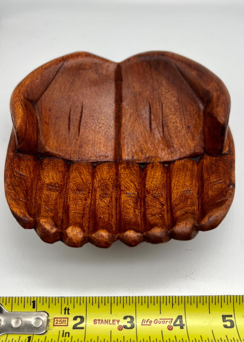 Ocean Meets Earth Candle Holder – Wooden Hand Bowl with Red Coral, Volcanic Rock, Black Sand | Coastal & Nature Decor Gift