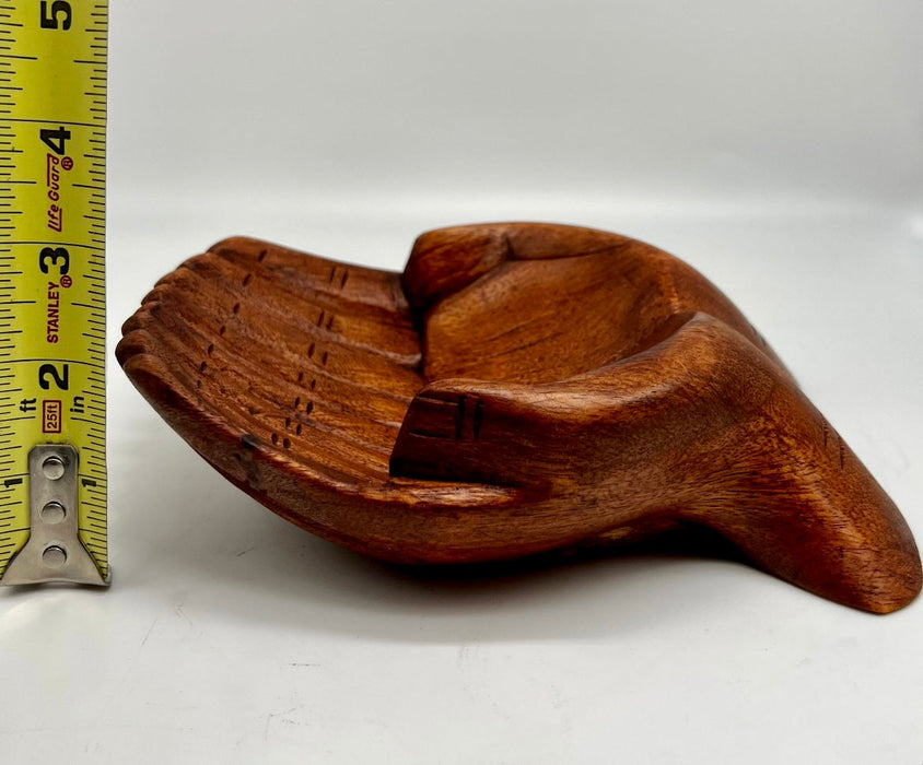 DIY Coastal Elegance & Nature-Inspired Charm: Handcrafted Wood Hands Bowl with Calcite, Sunflower, and More