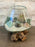 Nature's Serenity: Desktop Air Plant Terrarium - A Hand-Blown Glass DIY Kit for Harmonizing Workspaces with Green Calcite & Seashell Accents